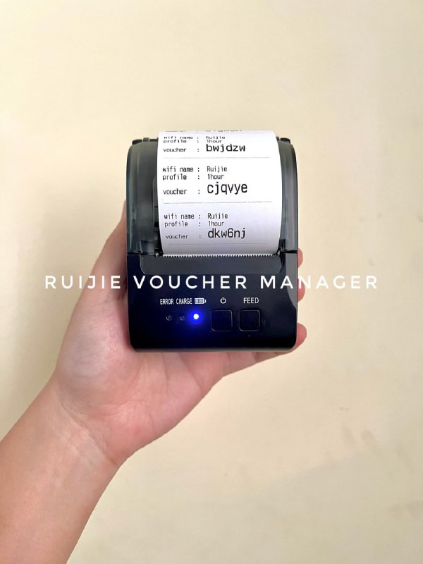 Printer တွေ ထပ်ဝင်လာပါပြီ။လောလောဆယ်မှာ တစ်လုံချင်းစီ ရောင်းပေးတာထက်အရင်မှာနေကြ အလုံးရေများများ ယူတဲ့သူတွေ တင်ထားတဲ့  Order တွေကို ဦးစားပေး ပို့ပေးပါမည်။ #ruijieVoucherManager#timeCodeManager