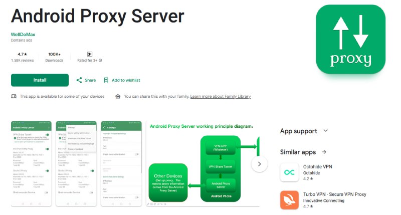 Hotspot Share တာ တကယ်ပိတ်လို့ရလား ?==================Ruijie Gateway ခံထားရင်TTL Rule ကို 1 ထားတာနဲ့ သာမာန် Hotspot Share လုပ်တာတွေကို တားစီးနိုင်ပါတယ် ဒါပေမယ့် အခု ပုံထဲက Android Proxy Server လေးကို Hotspot Share လုပ်တဲ့ ဖုန်းမှာသာ Run လိုက်မယ်ဆိုရင် TTL Rule 1 နဲ့ Hotspot ပိတ်နိုင်ပါတယ်ဆိုတဲ့ Gateway တွေလည်း ဘာမှ မတတ်နိုင်တော့ပါဘူး( အခြား method တွေလည်းရှိပါသေးတယ်၊ ဒါက အလွယ်ဆုံးမို့ပါ ) ဆိုလိုတာက Hotspot Share တာကို 100% လုံး၀ ပိတ်လို့မရနိုင်သေးပါဘူး၊ Hotspot Share လို့ရသွားတာက ၁ နာရီလောက်သုံးတဲ့သူတွေမှာ မသိသာပေမယ့်လစဉ်ကြေးနဲ့ ပေးသုံးနေတဲ့ဆိုင်တွေသာဆိုရင်wifi router တစ်ခု ခံပြီးတော့ ကိုယ့် အင်တာနက်လိုင်းကိုသုံးပြီး သူတို့ကိုယ်တိုင် ပိုက်ဆံတောင် ထပ်ရှာလို့ရသွားမှာပါ —ကျော်သုံလို့ရတာသိပြီဆိုတော့ ပိတ်လို့ရတဲ့နည်းလေးတွေ ဝိုင်းရှာဖို့အတွက်အခု Post လေးတင်ပေးလိုက်တာပါ ( ကျနော့်အမြင်အရတော့ 100% ပိတ်နိုင်ဖို့တော့ မလွယ်သေးပါဘူး၊ ပိတ်လို့ရသွားရင်တော့ ပိုကောင်းတာပေါ့ ) #ruijie #ruijieVoucherManagerွှ