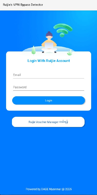 👋 Hello  Ruijie နဲ့ ဘောက်ချာကုဒ်သုံးပြီး အင်တာနက်လုပ်ငန်းလုပ်နေတဲ့သူတွေအတွက် ဆောင်ထားသင့်တဲ့ Android App  ————————-မိမိတို ဝိုင်ဖိုင်လိုင်းမှာ ဘောက်ချာကုဒ်တွေ ဝယ်မသုံးပဲ VPN or အခြားနည်းတစ်ခုခုနဲ့ ကျော်သုံးနေတဲ့သူ ရှိ/မရှိကို စစ်နိုင်တဲ့ App လေးတစ်ခု တင်ပေးလိုက်ပါတယ် မိမိတို Ruijie Account နဲ့ Login ဝင်ပြီးProject ရွေးလိုက်တာနဲ့- ချိတ်ထားတဲ့ ဖုန်းအရေအတွက်ရယ်- ကျော်သုံးထားတဲ့ ဖုန်းအရေအတွက်ရယ် ပြပေးမှာပါ #ruijie#ruijieVPNBypassDetector👋 Hello  Ruijie နဲ့ ဘောက်ချာကုဒ်သုံးပြီး အင်တာနက်လုပ်ငန်းလုပ်နေတဲ့သူတွေအတွက် ဆောင်ထားသင့်တဲ့ Android App  ————————-မိမိတို ဝိုင်ဖိုင်လိုင်းမှာ ဘောက်ချာကုဒ်တွေ ဝယ်မသုံးပဲ VPN or အခြားနည်းတစ်ခုခုနဲ့ ကျော်သုံးနေတဲ့သူ ရှိ/မရှိကို စစ်နိုင်တဲ့ App လေးတစ်ခု တင်ပေးလိုက်ပါတယ် မိမိတို Ruijie Account နဲ့ Login ဝင်ပြီးProject ရွေးလိုက်တာနဲ့- ချိတ်ထားတဲ့ ဖုန်းအရေအတွက်ရယ်- ကျော်သုံးထားတဲ့ ဖုန်းအရေအတွက်ရယ် ပြပေးမှာပါ #ruijie#ruijieVPNBypassDetector