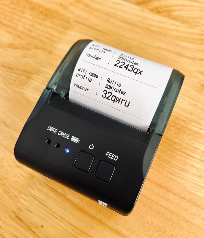 Printer + App တွဲရက် ၂ သိန်းတန်လေးတွေ ပစ္စည်းထပ်ရောက်လာပါပြီ။ #ruijieVoucherManager