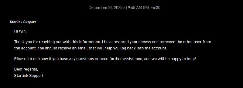 Starlink Account Admin Role ဖြုတ်ခံလိုက်ရတဲ့စက်လေးInfo အစုံနဲ့ Activate လုပ်တုန်းက email ရှိထားတော့ Support ကနေသွားပြောလိုက်တာ၃ ရက်အတွင်း Admin ပြန်ရသွားတယ်။ စက်ပိုင်ရှင်ကိုယ်စား ဝမ်းသာမိပါတယ်။မဟုတ်ရင် တစ်ဖက်က Admin ကိုင်ထားတဲ့သူတောင်းတဲ့စျေးအတိုင်း ပေးနေရတော့မှာ။  အဓိကတော့ ဘေဆောင်တဲ့အချိန် admin account ပေးပြီးမဆောင်ပဲ billing role နဲ့သာဆောင်စေချင်ပါတယ်။
ကိုယ်ရင်းနှီးစိတ်ချရတဲ့သူဆိုရင်တော့ တစ်မျိုးပေါ့။
ဒါတောင် အခုနောက်ပိုင်း ရင်းနှီးတဲ့သူတွေကလည်း လုပ်သွားတာတွေရှိတယ်။
သူတို့နားဘေမဆောင်တော့ပဲ အခြားနေရာပြောင်းဆောင်တာကို မကြိုက်တာကြောင့်လည်းပါမယ်ထင်ပါတယ်။ဂရုစိုက်ဖို့အတွက်ပါ။ ကျွန်တော်တို့ကတော့ ဘေဆောင်တာရှင်းပါတယ်။Billing Role နဲ့ ဦးစားပေးဆောင်ပေးပါတယ်။အရှုပ်အရှင်းကင်းကင်းနဲ့ နှစ်ဦးနှစ်ဖက် စိတ်ချရအောင်ပါ။ပြီးတော့ ရေရှည်လက်တွဲသွားဖို့အတွက်က စိတ်ချရဖို့လိုပါတယ်။ ( မှတ်ချက်။    ။ Admin account ပြန်ယူပေးတဲ့ဆားဗစ်မျိုးသီးသန့်ကျွန်တော်တို့နားမရှိသေးပါဘူးဗျာ။ တစ်ခါတစ်လေကိုယ်အားတဲ့အချိန်လေးလောက်မှ လုပ်ပေးဖြစ်တာမျိုးပါ။ ) ——————-Bill ဆောင်စျေးနှုန်း- ဖိလစ်ပိုင် - 520000- ဂျပန် - 520000- အာဂျင်တီးနား - 380000( Bill ဆောင်တဲ့သူတိုင်းအတွက် Time Code Manager မှာ SVIP Member အဖြစ်ရရှိဦးမှာဖြစ်ပါသည်။ )   Promotion ရသွားတဲ့သူတွေအတွက်ကတော့ဖိလစ်ပိုင် / ဂျပန် - 420000 ပဲကျပါတော့မည်။————-ဘေဆောင်ရန်။📱 https://fb.me/ruijieapp📱 @mr_moonrider
