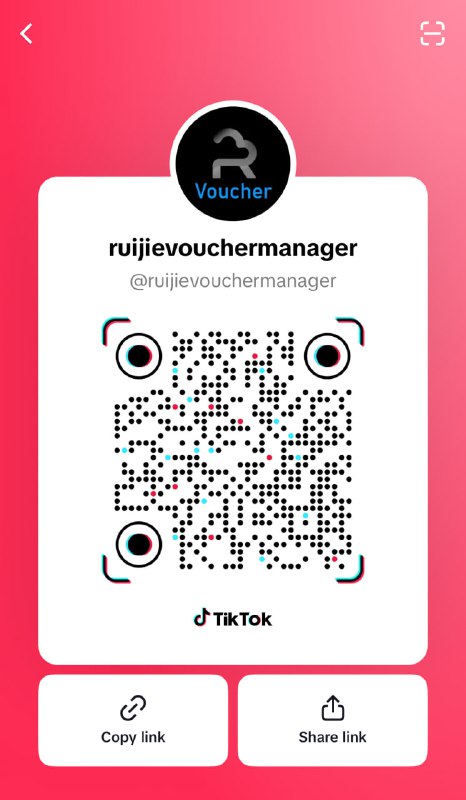 Ruijie Voucher Manager ရဲ့ Tiktok Account လေးပါFollow လေးလုပ်ပေးထားနိုင်ပါတယ်ဗျတစ်ချို့ tutorial video လေးတွေကိုလည်း အဲ့မှာတင်ပေးမှာပါ၊ 