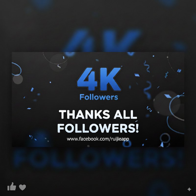 Ruijie Voucher Manager Facebook Page လေးတော့ Follower 4K ကျော်သွားခဲ့ပါ။